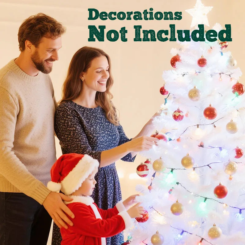 7ft/8ft Artificial Christmas Tree with Snow Flocked