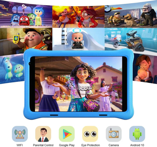 8 Inch Kid Tablet Android11 Learning Tablets Quad Core Processor