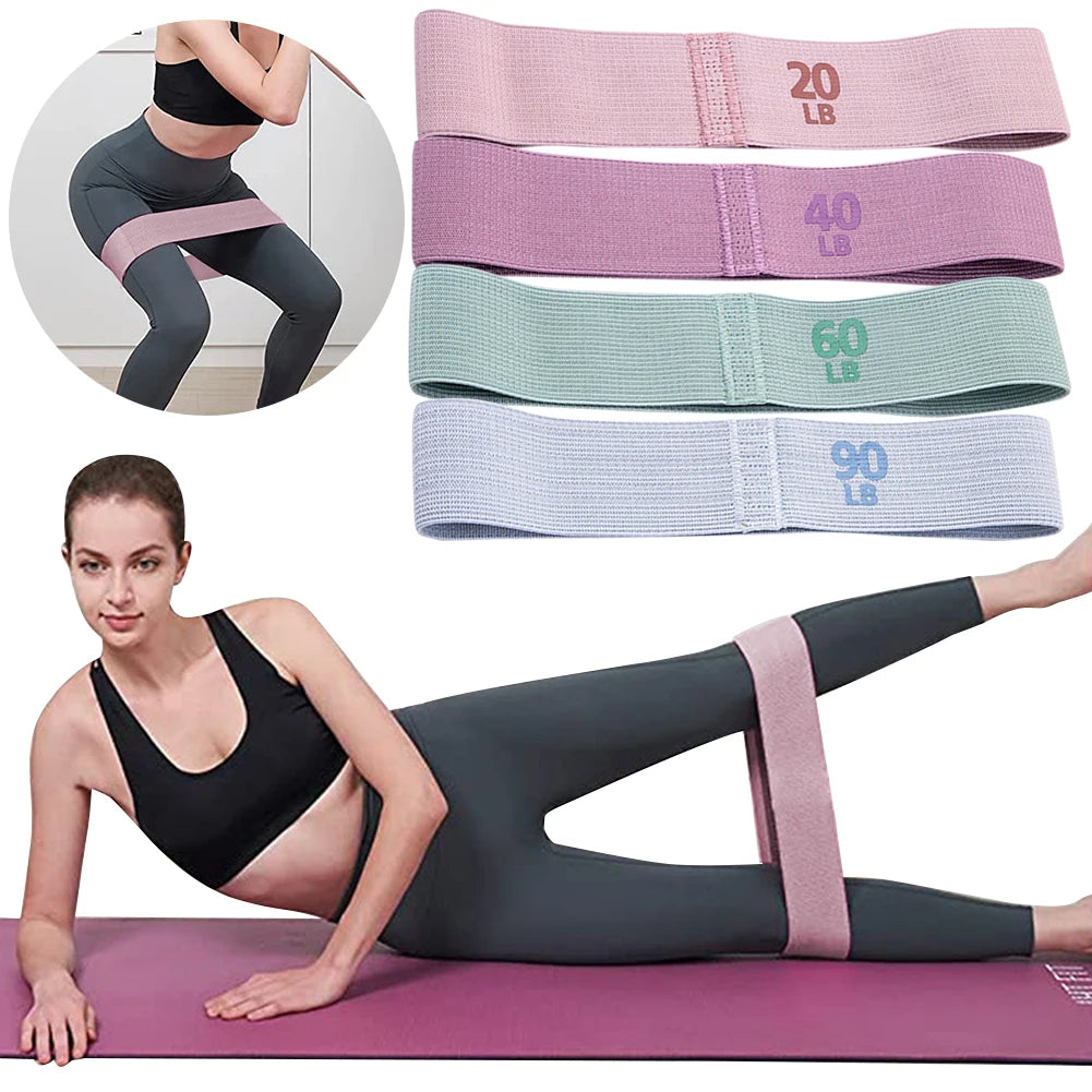 Hip Resistance Bands Anti-Slip Stretch Fitness Strips