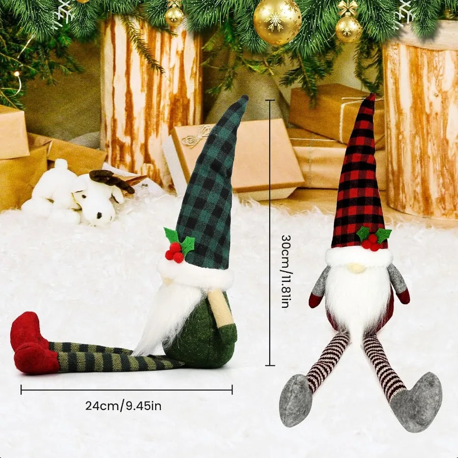 3Pcs Christmas Gnomes Plush Xmas Gnomes Santa