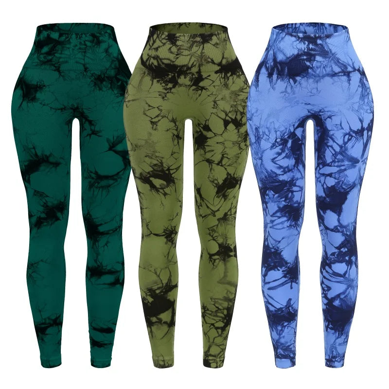 3 Piece Workout Leggings Sets for Women High Waisted