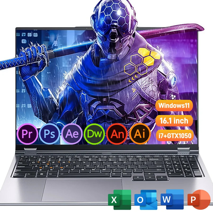 16.1" intel core i7-8750H GTX1050 gaming laptops portable notebook