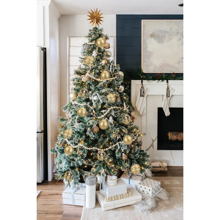 4.3 Large Christmas Balls Ornaments Set for Tree 6-Pack