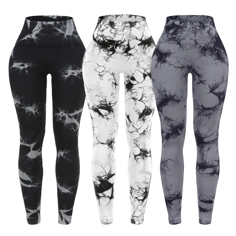 3 Piece Workout Leggings Sets for Women High Waisted