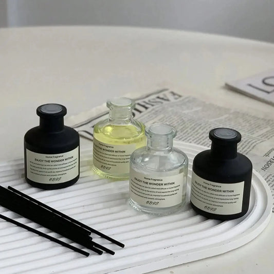 50ml Aromatherapy Essential Oil Flameless Freesia Jasmin Oil with Reed Diffuser