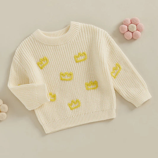 Infant Cable Knit Cardigans with Button Closure and Bear Applique Warm