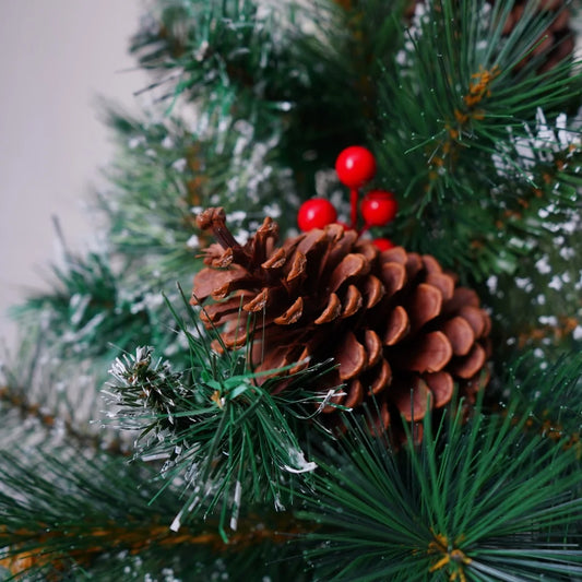 180cm Artificial Spruce Christmas Tree, Pre-Lit Xmas Tree