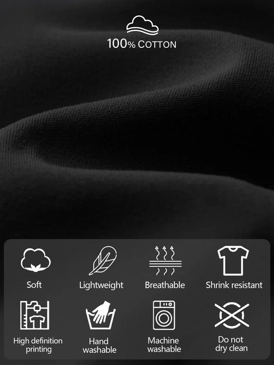 Random Sign Language ASL Interpreter T-Shirt for Men - 100% Cotton,