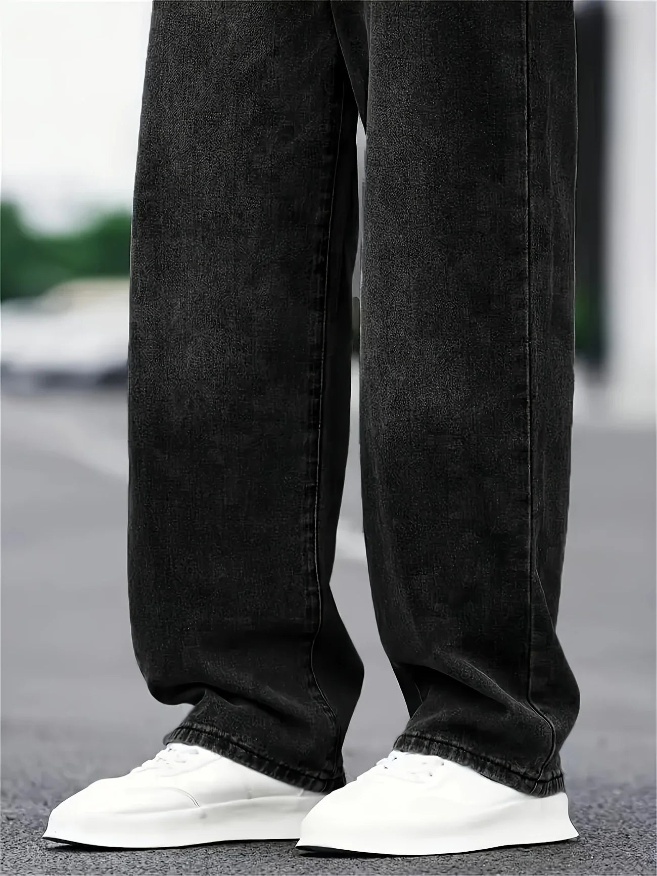 Men's Classic Cotton Blend Jeans - Relaxed Fit,
