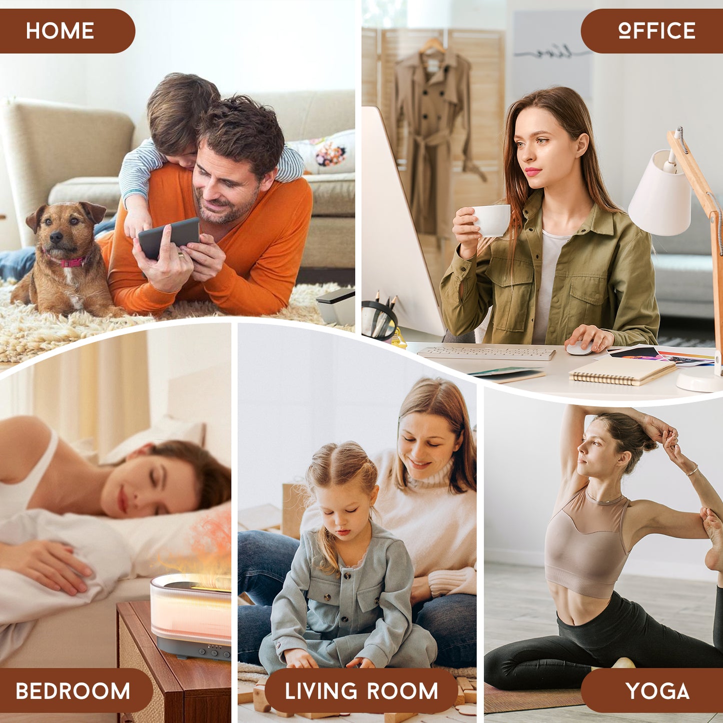 Light Aromatherapy Diffuser Super Quiet Auto Shut-Off