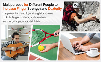 Grip Trainer Kit: Adjustable Hand Gripper,Finger/Hand Exercisers