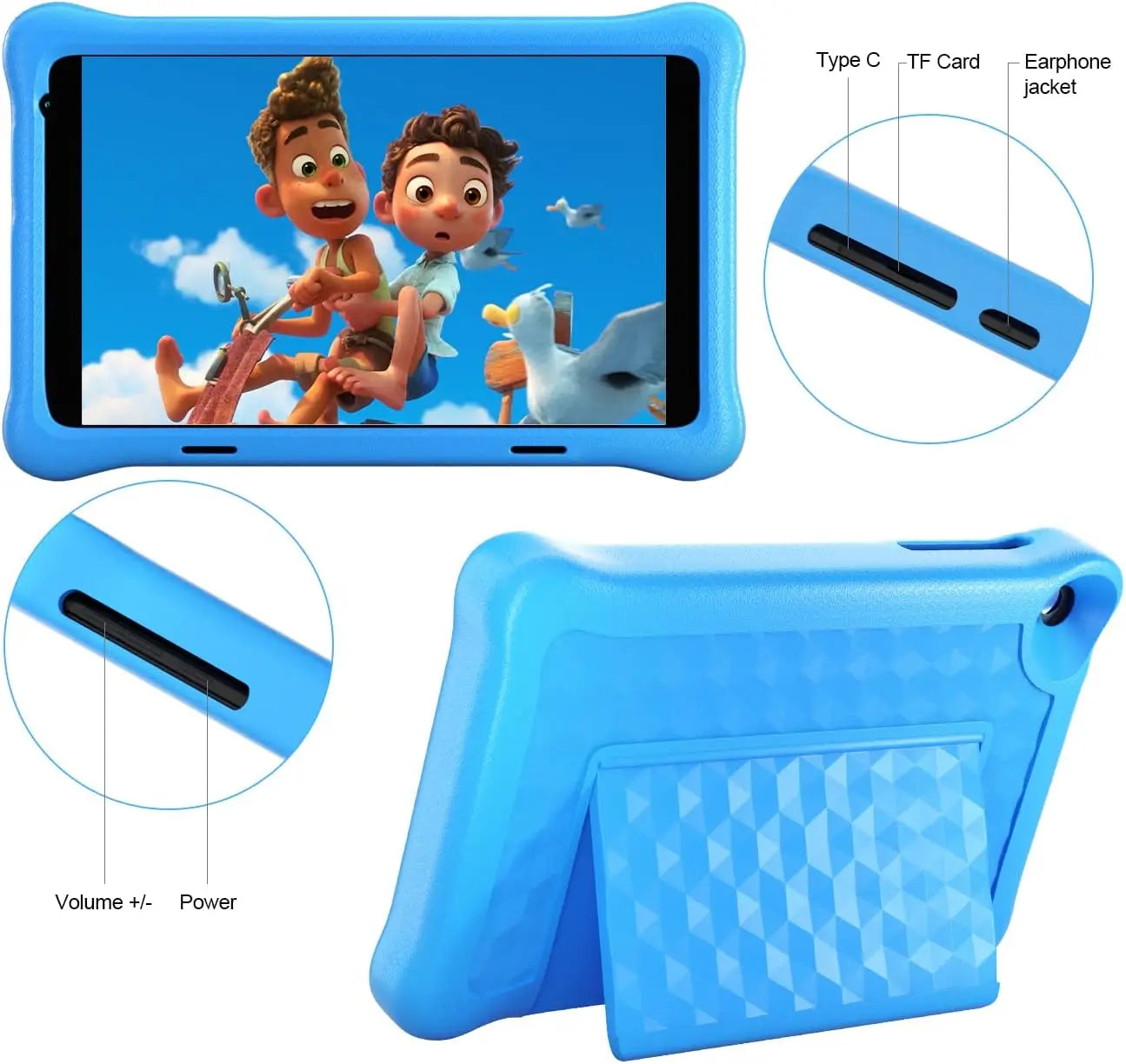 8 Inch Kid Tablet Android11 Learning Tablets Quad Core Processor