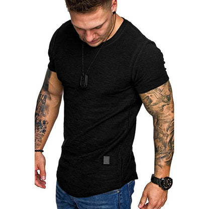 Men's Solid o Neck t-Shirt
