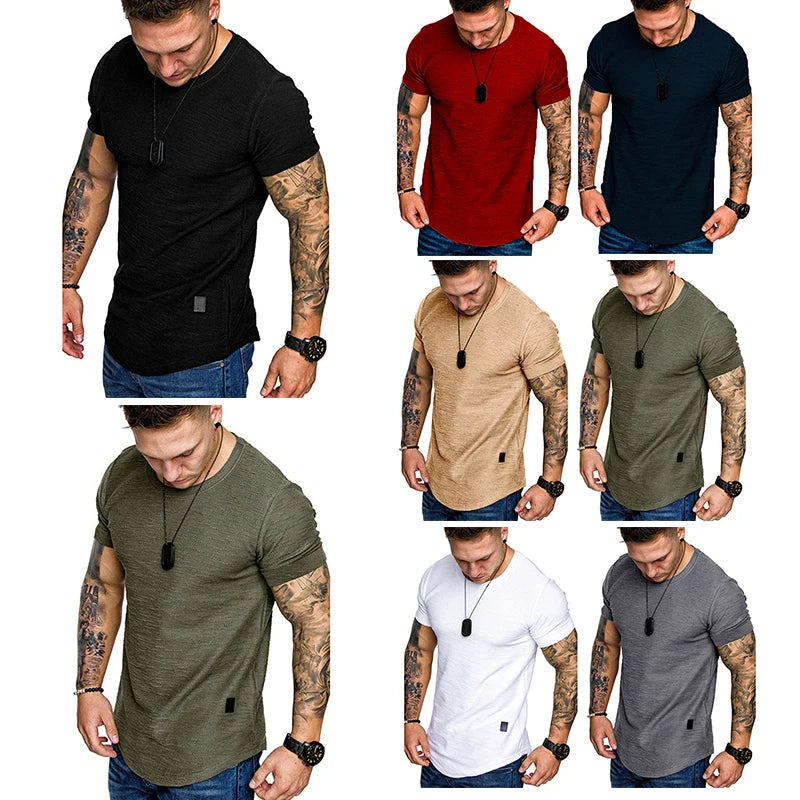 Men's Solid o Neck t-Shirt