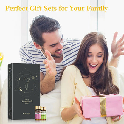 PHATOIL 12pcs Gift Box Pure Essential Oils for Humidifiers Diffuser Massage