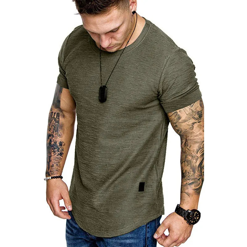 Men's Solid o Neck t-Shirt