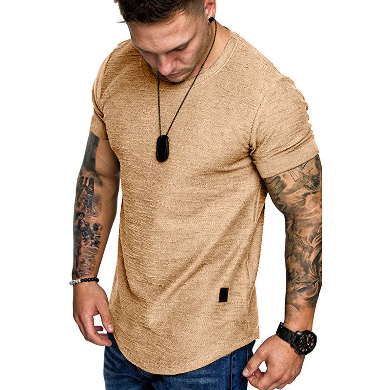 Men's Solid o Neck t-Shirt
