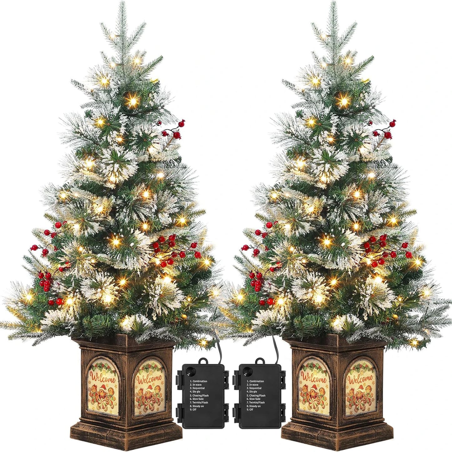 3 ft Tabletop Christmas Tree, Pre-lit Xmas Tree