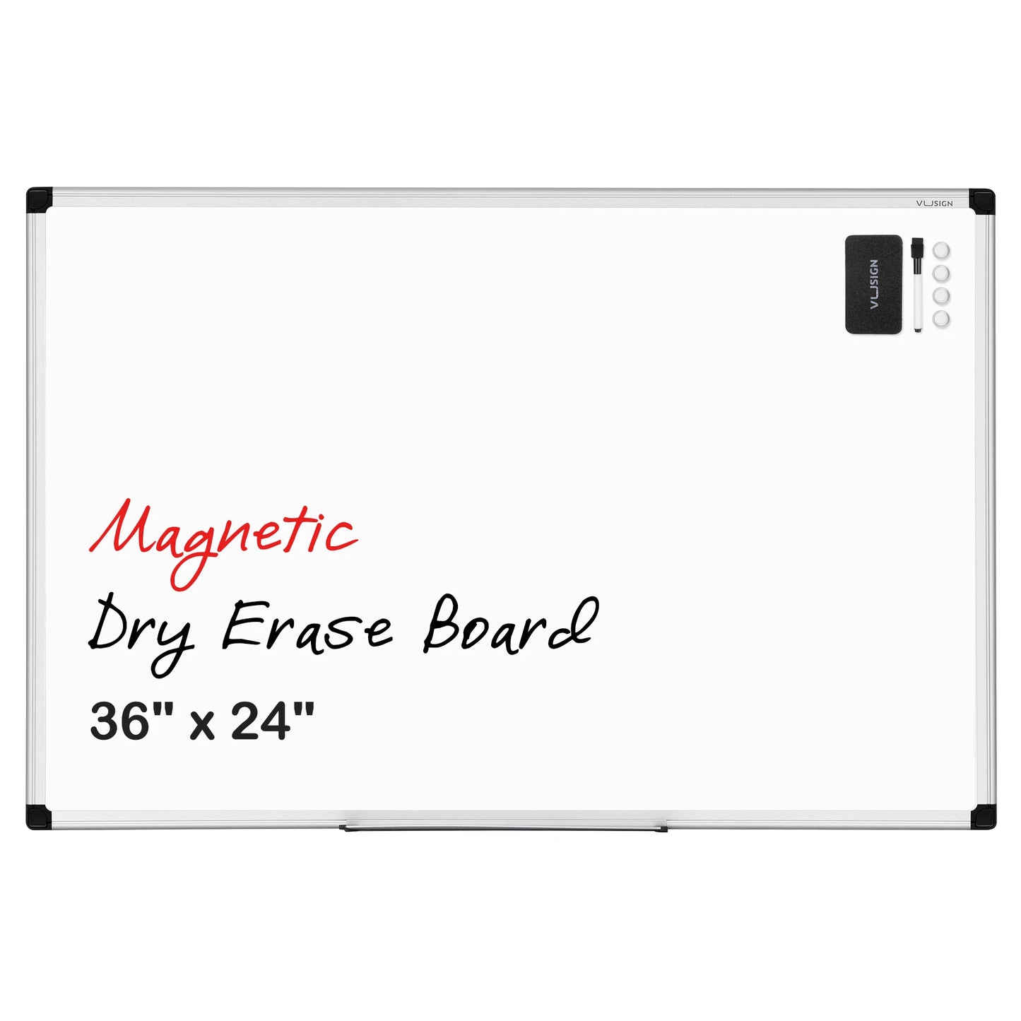 Deli 36"x24" Dry Erase Board set,Durable Dry-Erase for Office, Classroom, and Home Organization