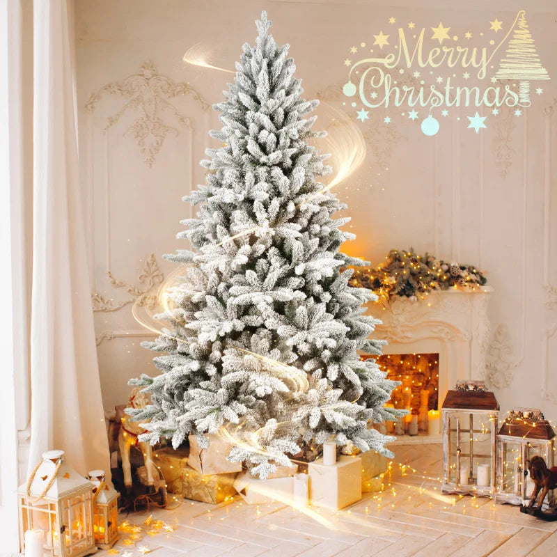5ft Flocked Christmas Tree with 768 Tips,