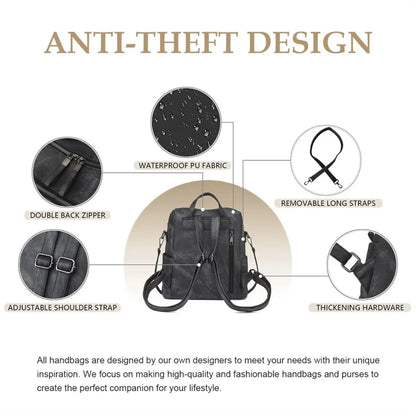 2025 New Backpack Purse for Womens, Waterproof
