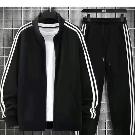 Leisure sports suit Spring and Autumn striped hoodie