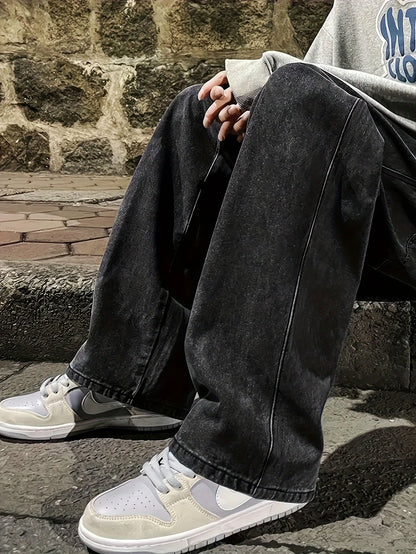 Men's Regular Fit Multi-Pocket Jeans -