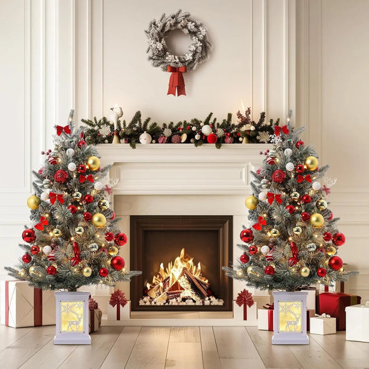 3 ft Tabletop Christmas Tree, Pre-lit Xmas Tree