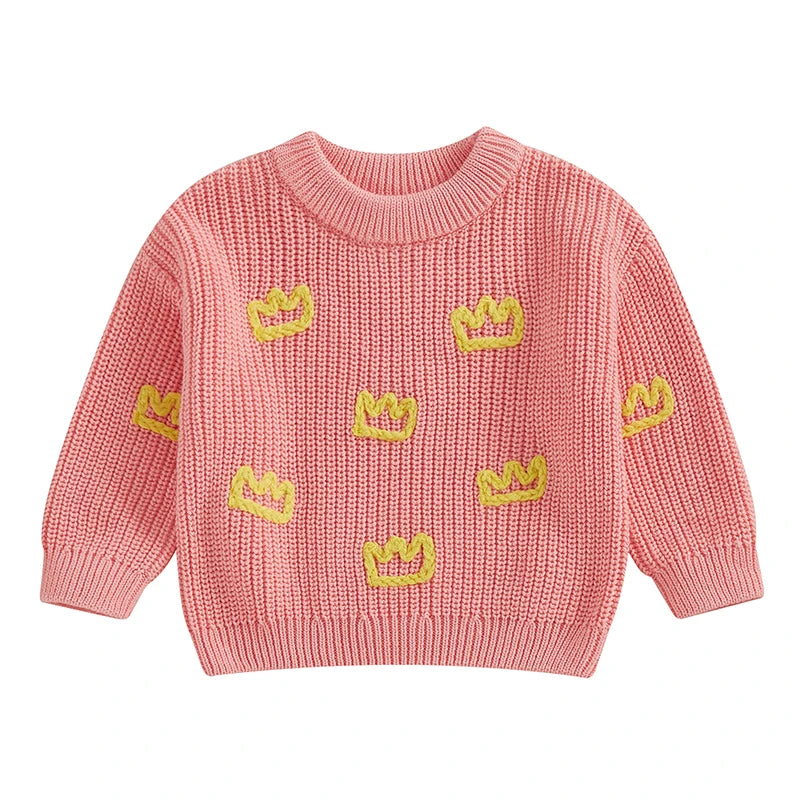 Infant Cable Knit Cardigans with Button Closure and Bear Applique Warm