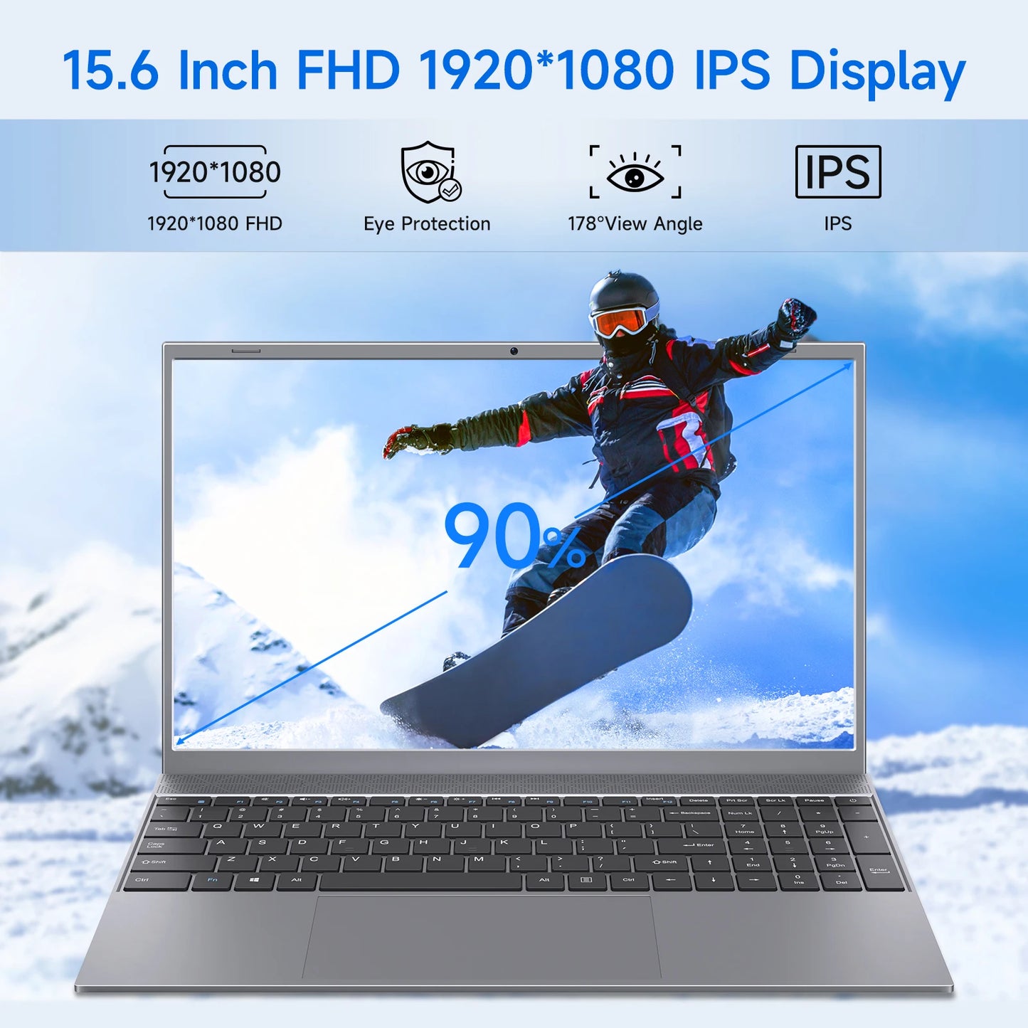15.6 Inch Laptop J3710 8GB RAM 256GB