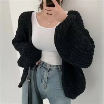 New  Chic Fashion Short Cardigans Knitted Poncho Women Summer