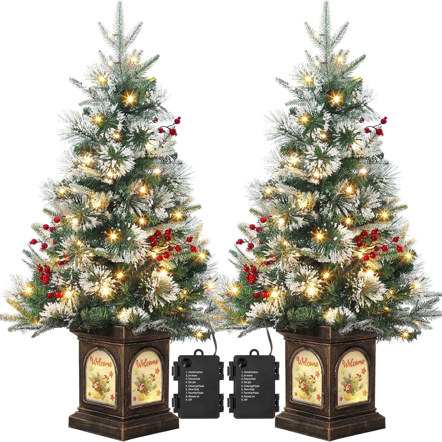 3 ft Tabletop Christmas Tree, Pre-lit Xmas Tree