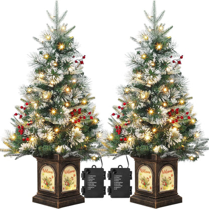 3 ft Tabletop Christmas Tree, Pre-lit Xmas Tree