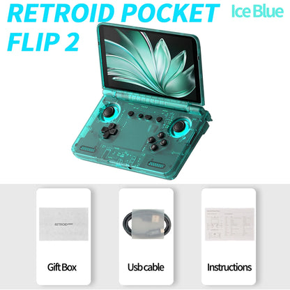 2025 Retroid Pocket Flip2 Retro Handheld Game Console