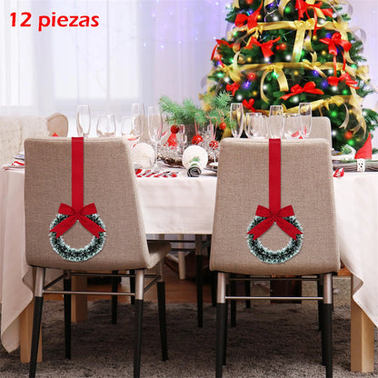 Small Christmas Wreath with Festive Red Bow