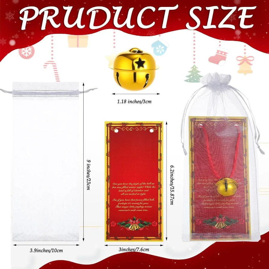 Tondiamo 36 Packs Legend of The Jingle Bell