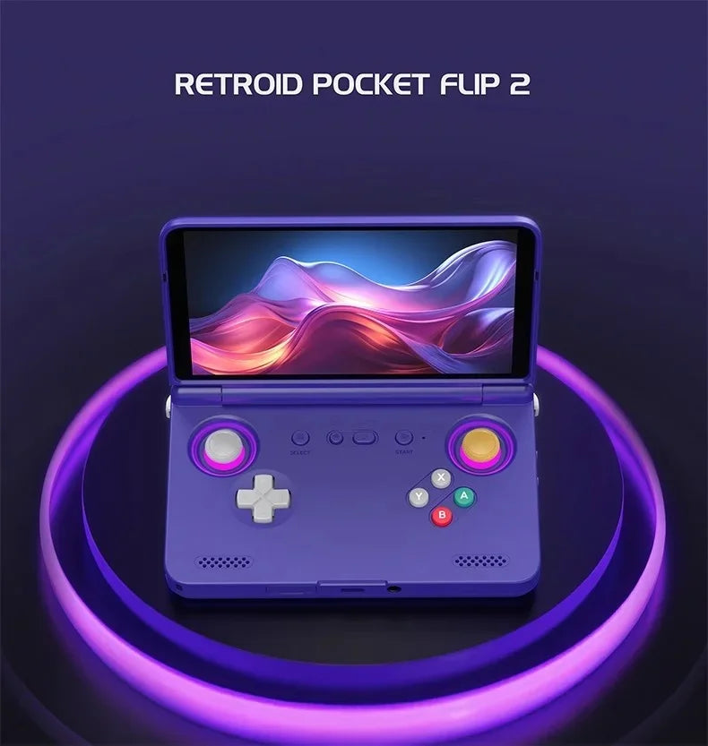 2025 Retroid Pocket Flip2 Retro Handheld Game Console