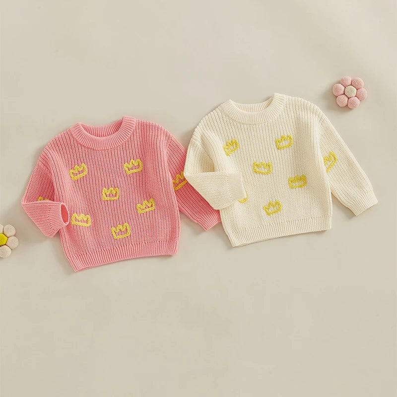 Infant Cable Knit Cardigans with Button Closure and Bear Applique Warm