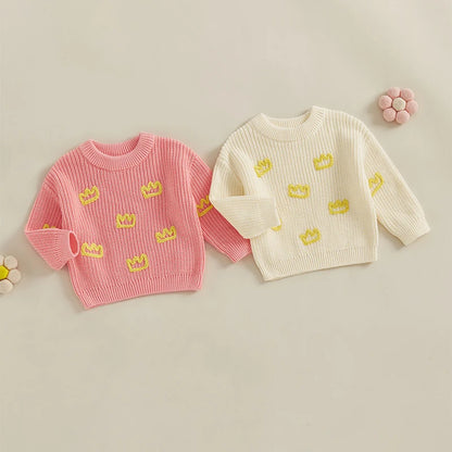 Infant Cable Knit Cardigans with Button Closure and Bear Applique Warm
