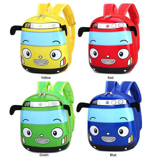 3D Cartoon Bus Daycare Bags Cute Kindergarten Children