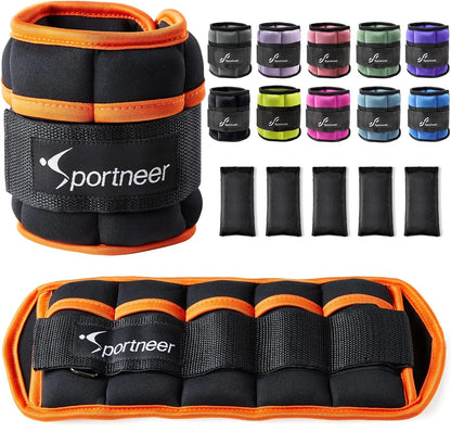 Adjustable Ankle Weights 1Pair 10lb Leg Weight Straps for Women Men