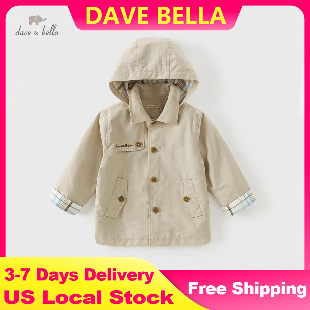 Dave Bella Children's Single Breasted Trench Coat boys
