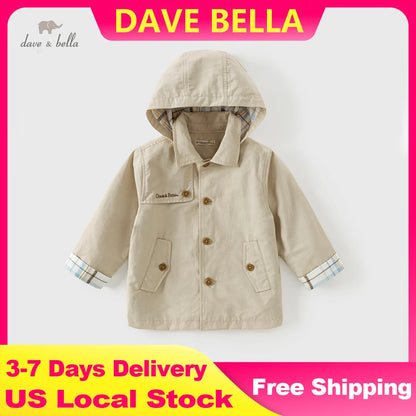Dave Bella Children's Single Breasted Trench Coat boys