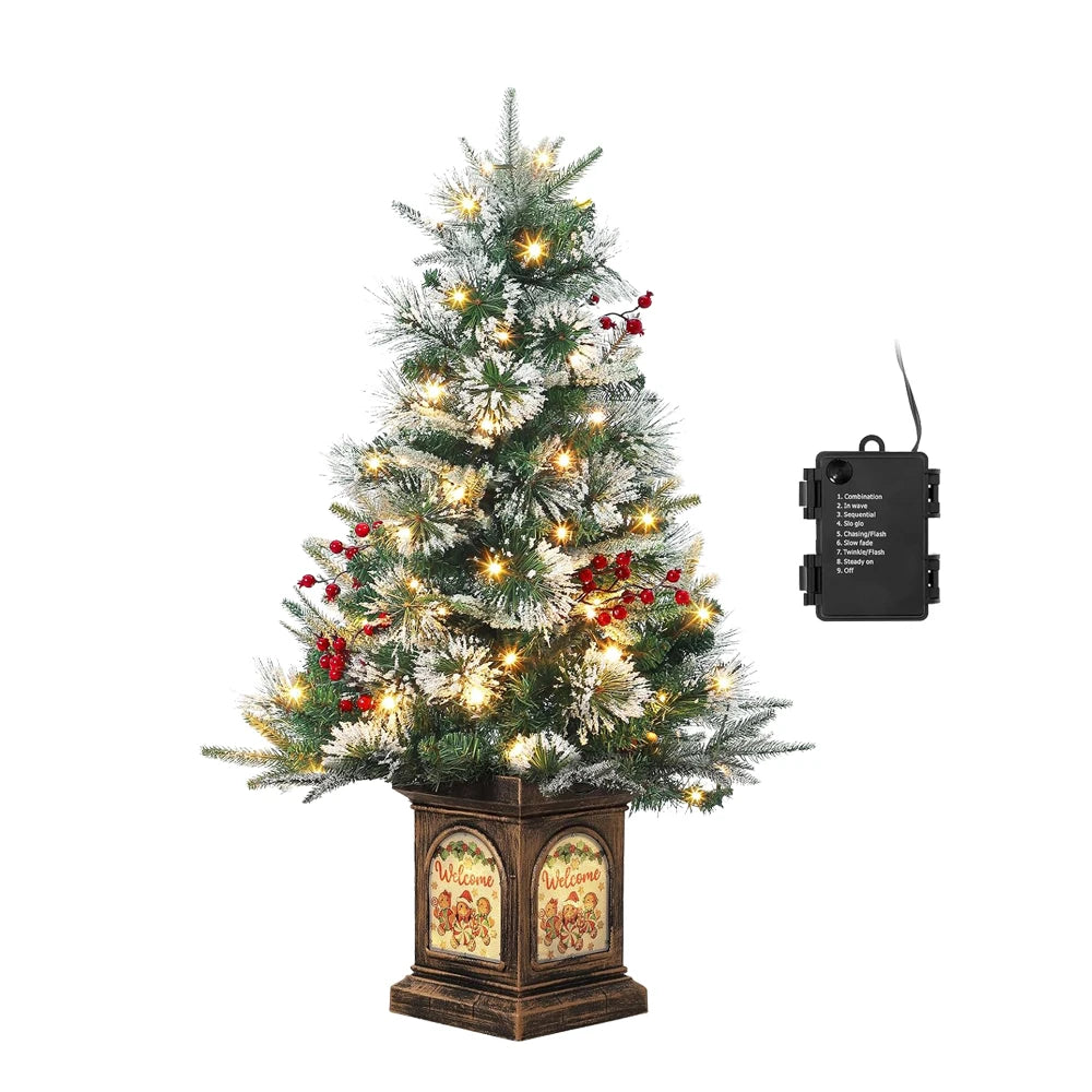 3 ft Tabletop Christmas Tree, Pre-lit Xmas Tree