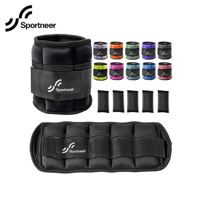 Adjustable Ankle Weights 1Pair 10lb Leg Weight Straps for Women Men
