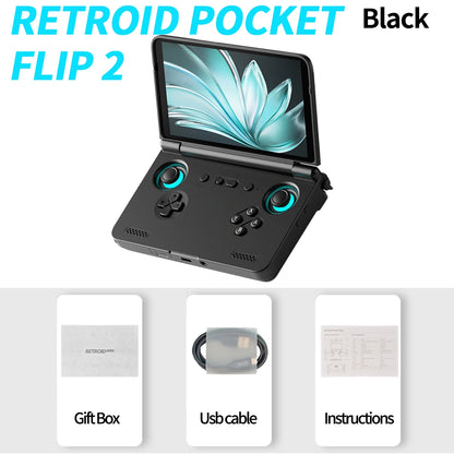 2025 Retroid Pocket Flip2 Retro Handheld Game Console