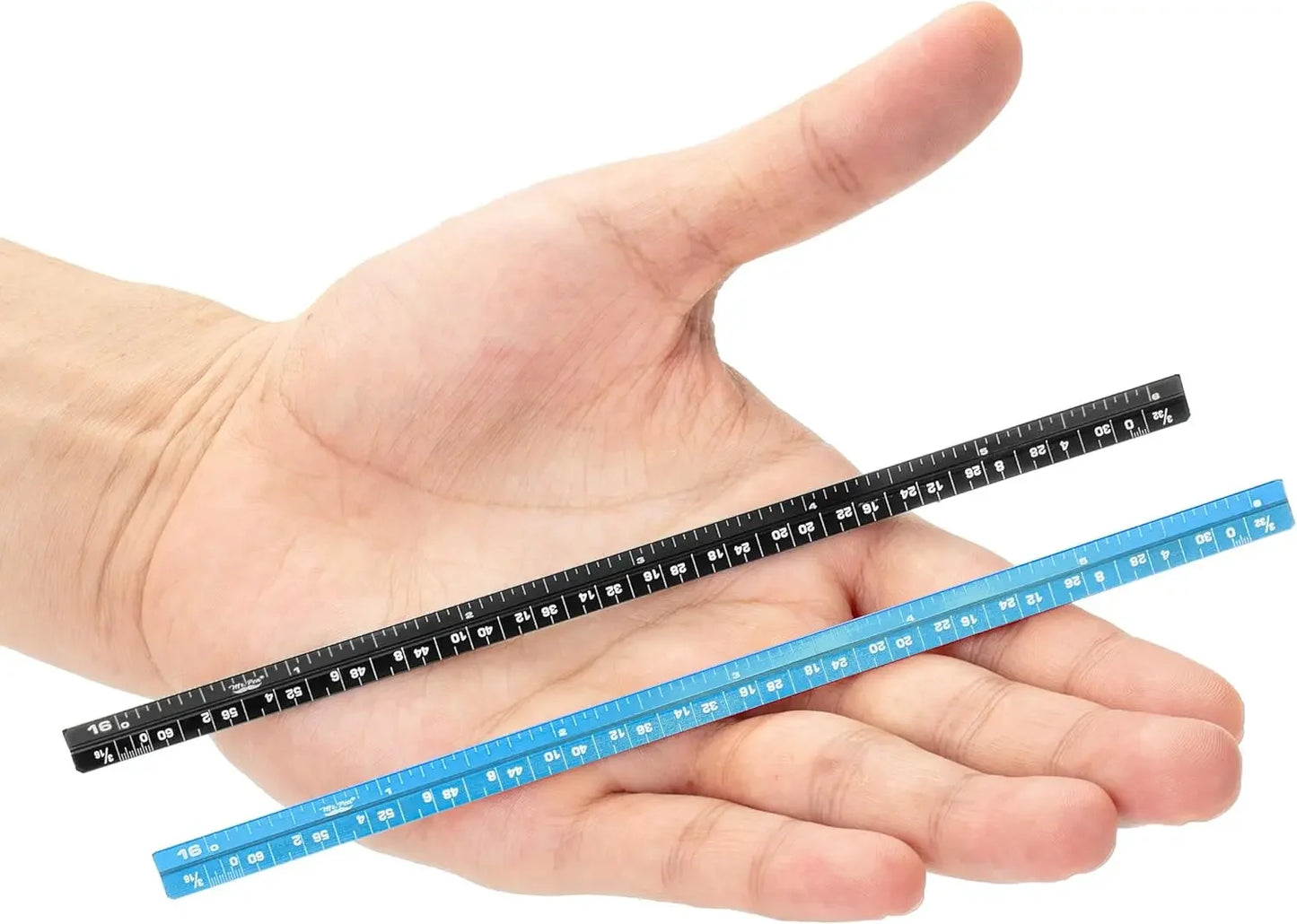 6 Inch, 2 Pack, Pocket Size Ruler, Small Architectural Scale