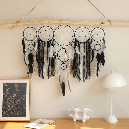 5pcs Bohemian Dreamcatcher Set - Large Wall Hanging