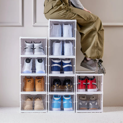 Transparent Shoes Box 6 Layers Shoe Display Case