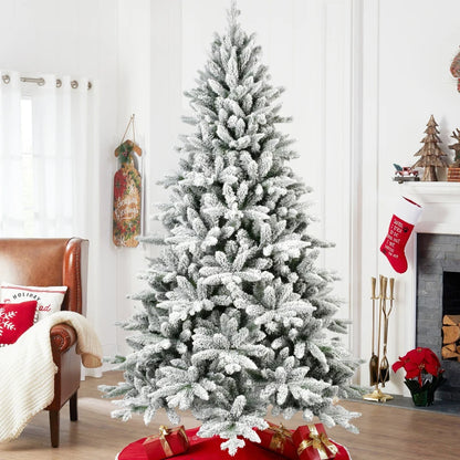 5ft Flocked Christmas Tree with 768 Tips,